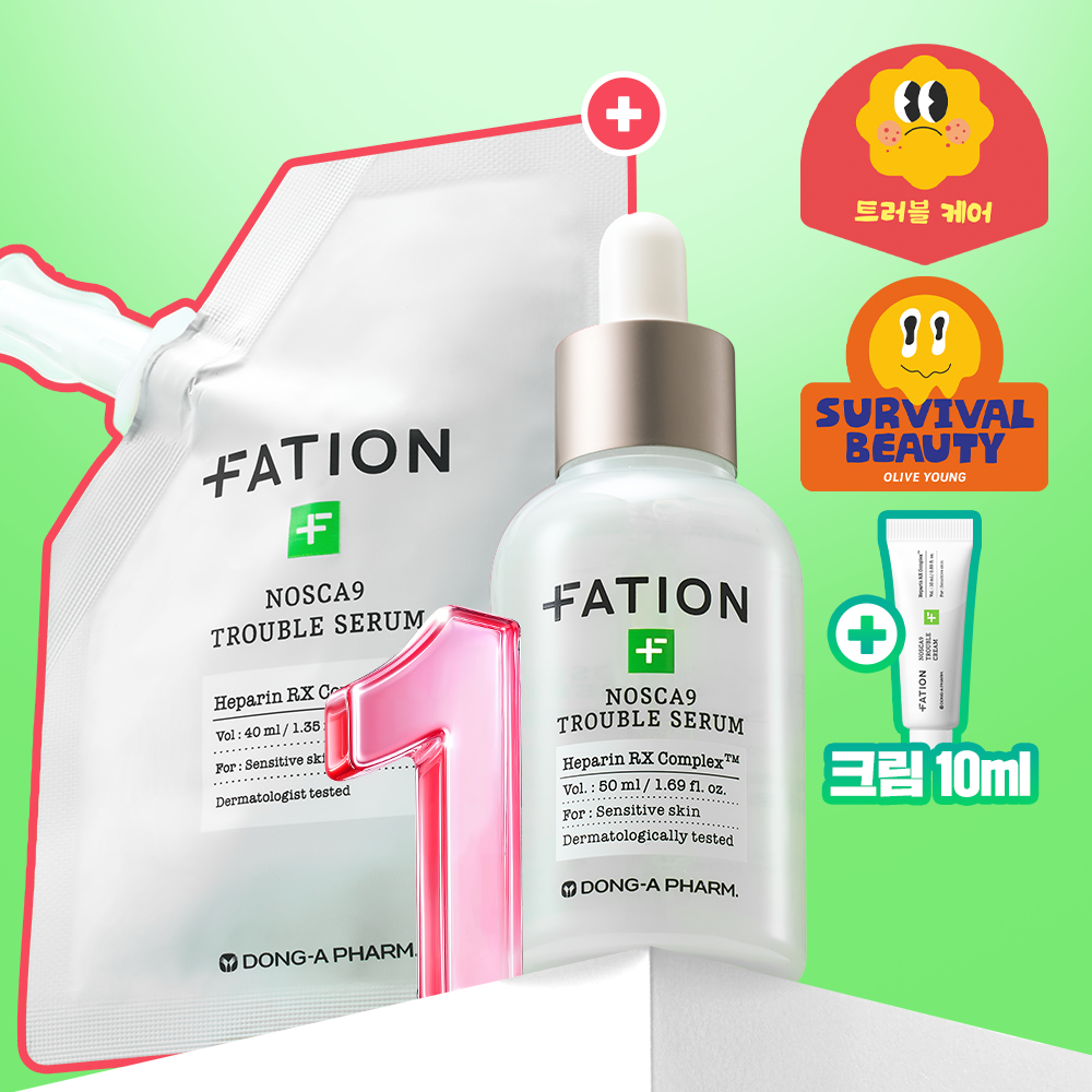 [대용량] 파티온 노스카나인 트러블 세럼 50ml 리필 기획(+리필40ml+크림10ml) 대표 이미지