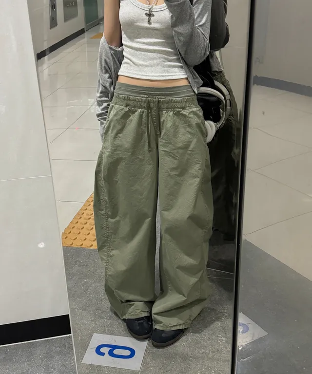 [26SS] 치노 레이어드 밴드 와이드팬츠 추가 이미지 2