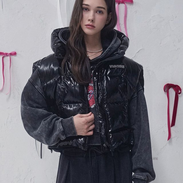 Rose Gloss Vest BLACK