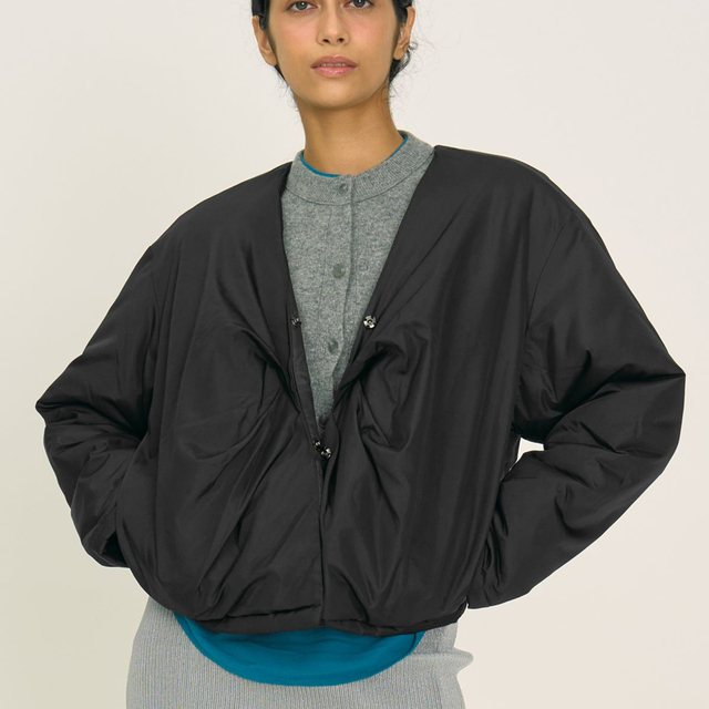 pintuck padded jacket