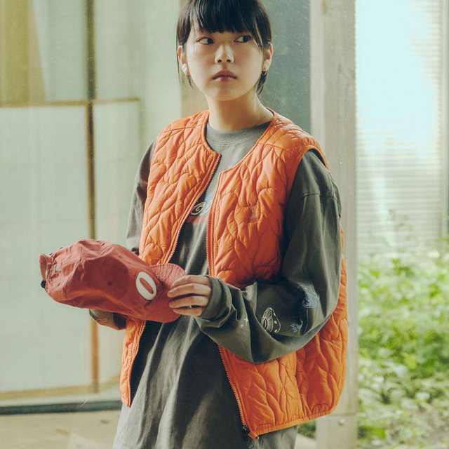 여성) 우사기 패딩 베스트(ORANGE)