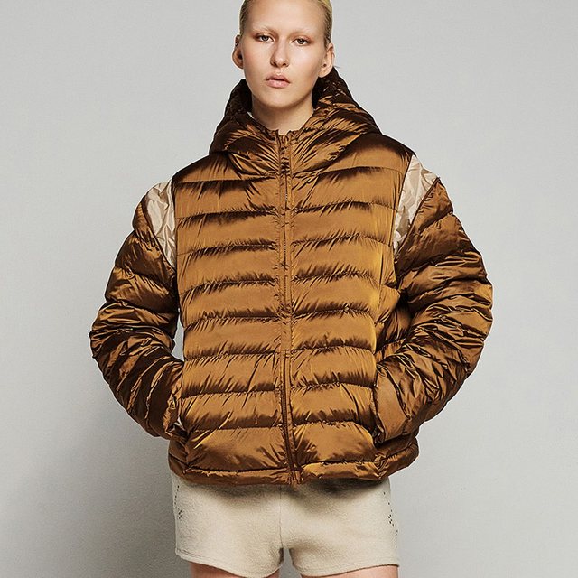 POINT WELLON HOODED JACKET IN DARK BROWN