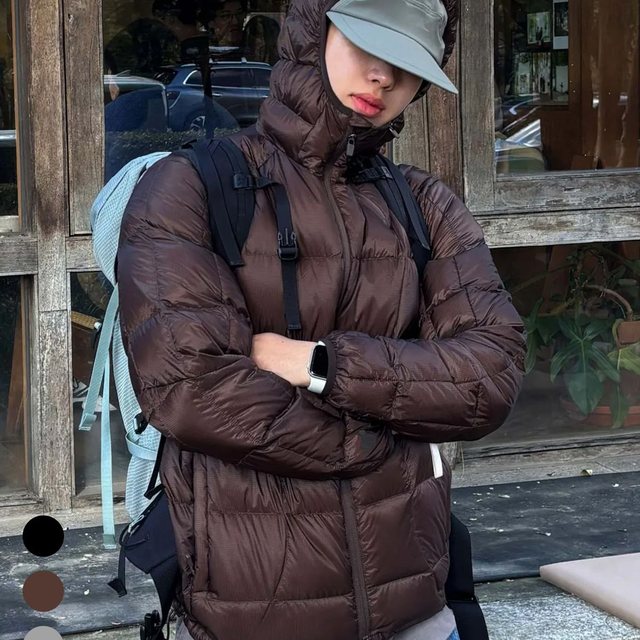 [덕다운90:10]스퀘어 퀼팅 다운 자켓 (GREY/BLACK/BROWN)