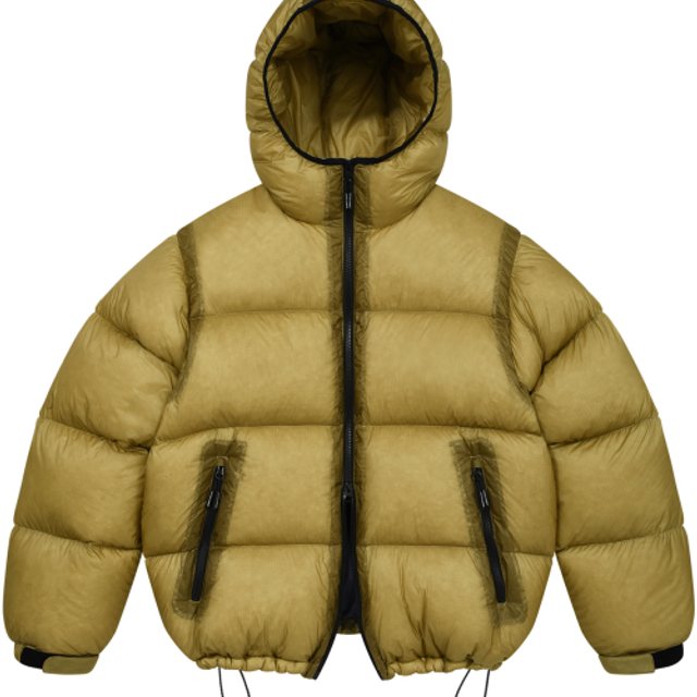 LM CLOUD COLOR LAYERED HOOD DOWN JP (MUSTARD)