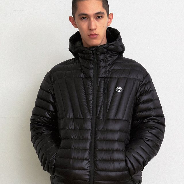 LIGHT HOODED DOWN PUFFER BLACK(MG2FWMB903A)