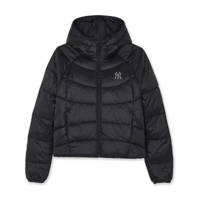 여성 경량 후드 커브패딩 NY (Black)