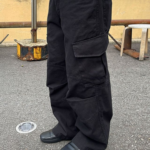 [DIVEIN X 무민서] WASHED VERN CARGO PANTS (BLACK)