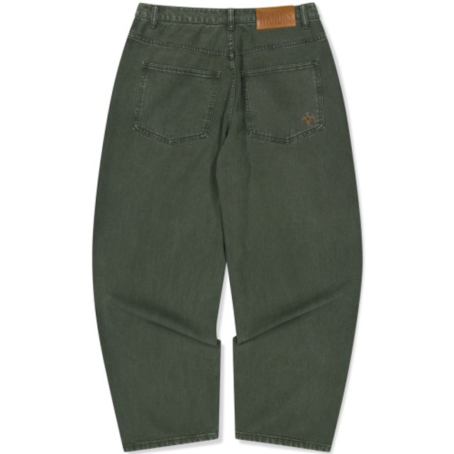 [WKNDRS X FIT THE SIZE] EAGLE DENIM PANTS (KHAKI)