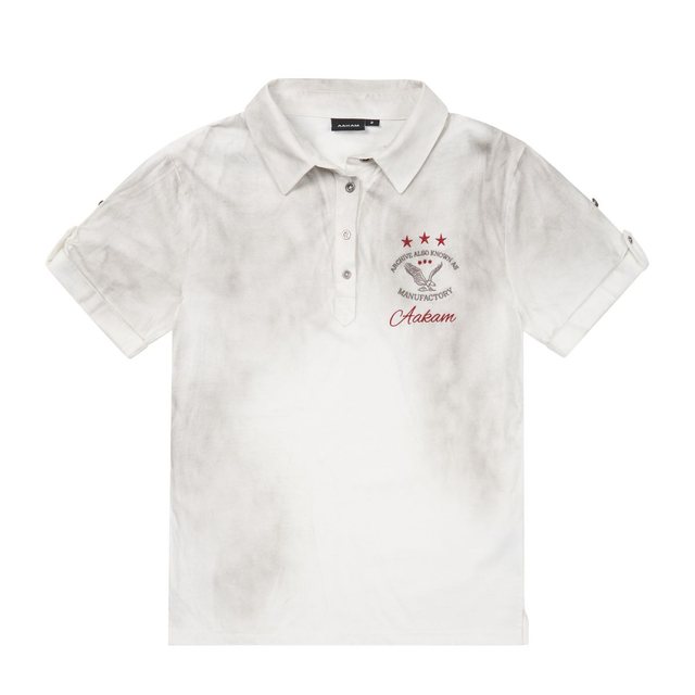 Dirty Washed PK Half Top (White)