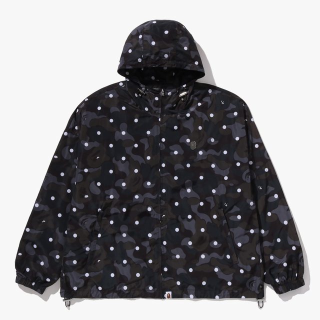 ABC 도트 후드 자켓(M) BLACK
