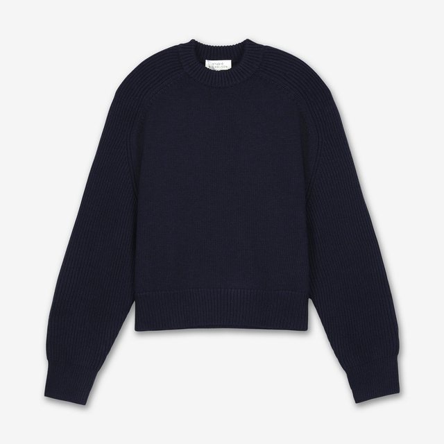 진 5GG 크루넥 니트 - 네이비말 / JEANSNM1095NAVYMARL