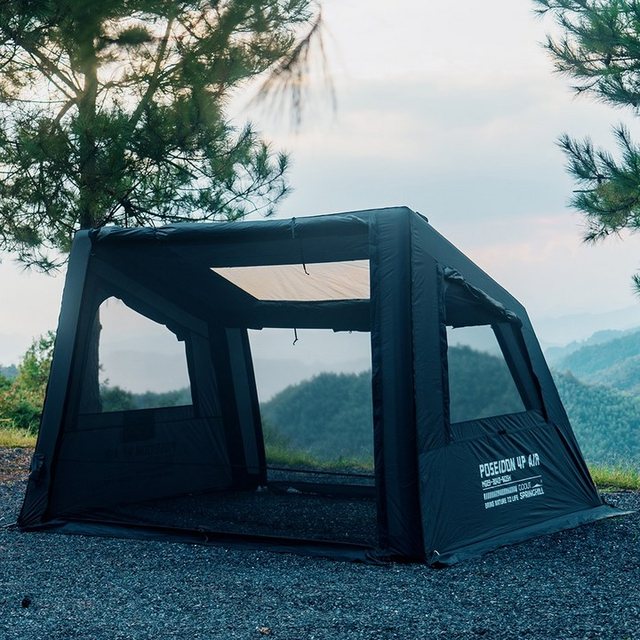 GOOUT SPRINGHILL 봉래 4P 에어텐트 원터치텐트 캠핑 텐트 쉘터 방수 경량 확장 가능 가족용 - 거실형/캐빈 텐트